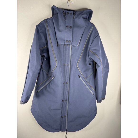 Free People Moon Magic Reflective Rain Parka Raincoat Waterproof Size M NWT - Picture 5 of 6